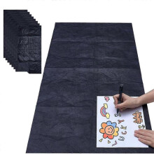 8 Sheets Large Carbon Paper for Tracing, 41x20 Inch Black Graphite Transfer Paper Waxed Carbon Tracing Paper