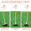 Golf Alignment Sticks,Magnetic Golf Club Alignment Stick Training Aids Part Help Visualize Golf Gift Golf Training ToolC 2