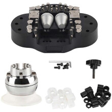 Universal Rotation Base Attachment Block for Jewelry Engraving, 360-Degree Precision Tool for Stone Setting