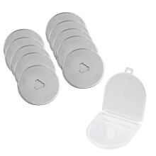(As show, One size) Replacement Blades Sewing Supply Paper Cutter Blades Craft Cutting Tools with Storage Box for Quilting Scrapbook
