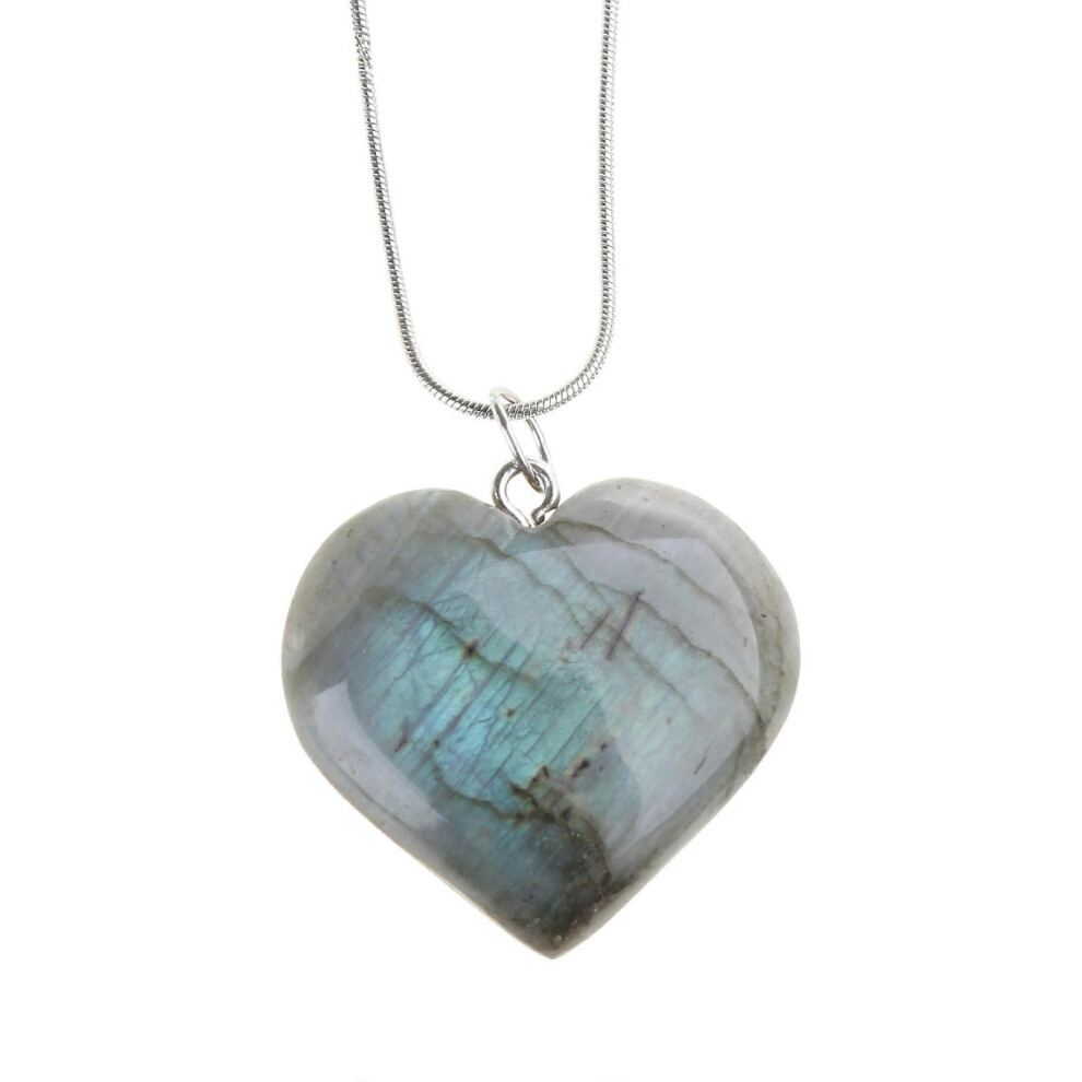(As Show, One Size) Crystal Stone Heart Necklace Female Temperament Niche Collarbone Chain Korean Student Adjustable Chain Jewelry Silver