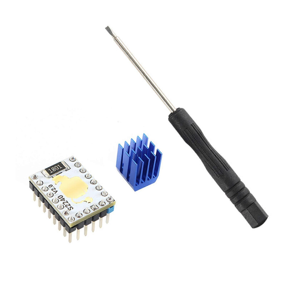 (As show, One size) Metal TMC2240 V2.0 Stepper Motor Driver with Quiet Operation Reliable Stepsticks Stable Operation TMC2240ATJ Chip