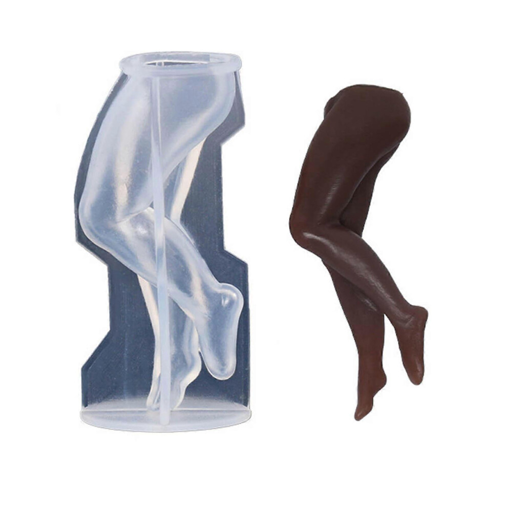 (As show, One size) Aromatherapy Making Beauty Leg Silicone Mold Melt Cupcake Chocolate Handicraft Making Mould Supplies