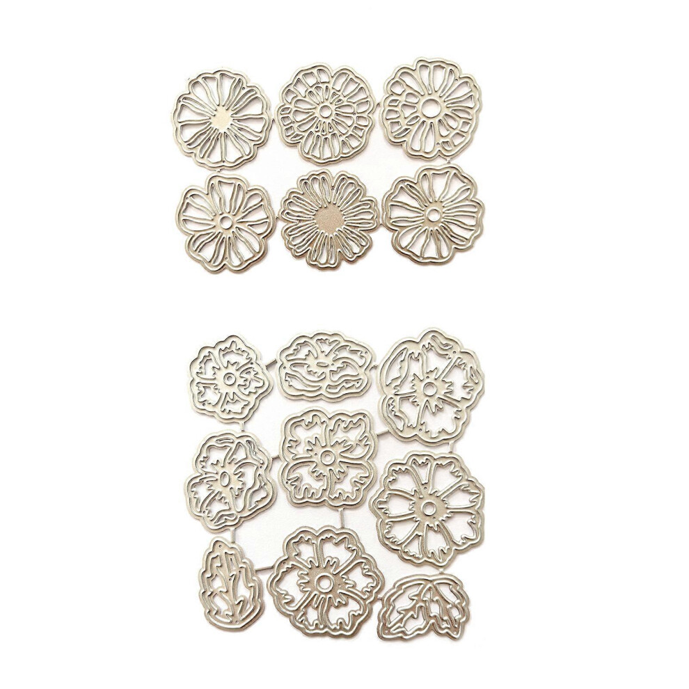 (As show, One size) Metal Die Cuts Flowers Embossing Stencil Cutting Dies for Card Making Scrapbooking Paper Craft DIY Template Handmade