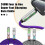 (Purple) 240 W 4-in-1 Usb-c Cable, Usb C Cable 1.2 M, Multi Usb Charging Cable, Fast Usb 2