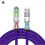 (Purple) 240 W 4-in-1 Usb-c Cable, Usb C Cable 1.2 M, Multi Usb Charging Cable, Fast Usb 4