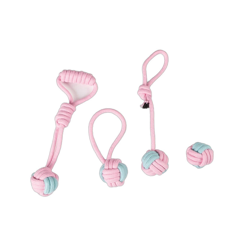 (Five piece set No. 2, One size) Multiple Type Dogs Cats Cotton Rope Molar Toy Variety of Choice Soft Cleanning Massager Supplies Pet Molar Supplies-image-OPC-PHYPXPY-NEW