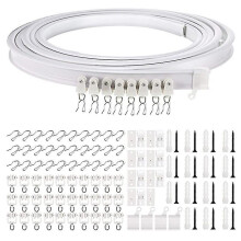 (2m) 1-5 Meters Bendable Ceiling Curved Curtain Track Flexible Ceiling Curtain