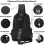 Small Black Sling Crossbody Backpack Shoulder Bag for Men Women 2