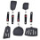 5 Pcs Kitchen Silicone Turner Spatula Leaking Scoop Non-stick Cookware 1