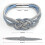 (Blue and Grey) 2pcs Magnetic Curtain Tiebacks 2 Colors Braided Simple Modern Creativity 4