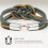 (Light Pink and Grey) 2pcs Magnetic Curtain Tiebacks 2 Colors Braided Simple Modern Creativity 3