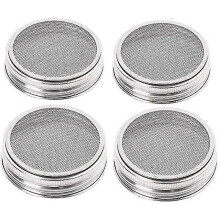 (Bottle mouth diameter 70MM) 4pcs Stainless Steel Sprout Jar Lid Kit,mason Jars