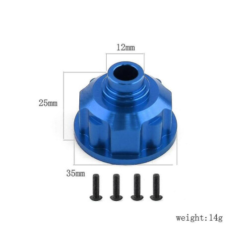 Metal Case Differential Case 8681x for E- Vxl 1/10 Rc Car S Accessories,silver 1