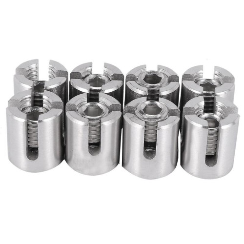 8 Pcs Less Steel Wire Rope Trellis Fitting Clip M Wire