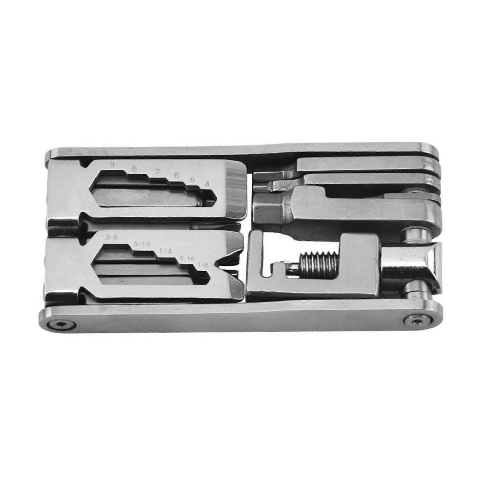 (As show, One size) Reliable and Versatile 15 in 1 Bike Repair Multi Tool Compact Repair Kits for Road and Mountain Bikes Chain HexsSpoke