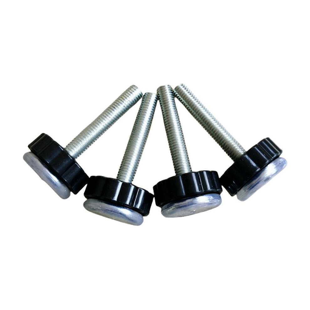 (Black, One size) 4PCS Baby Gate Spindle Rod Stair Banister Thread for Pressure Mounted Safety Gate Fence Door Screw Bolt  Black
