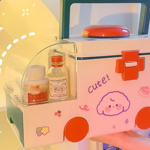 Stora Box Cute - Medicine Box Hold Medicine Box Desktop Izer And 2