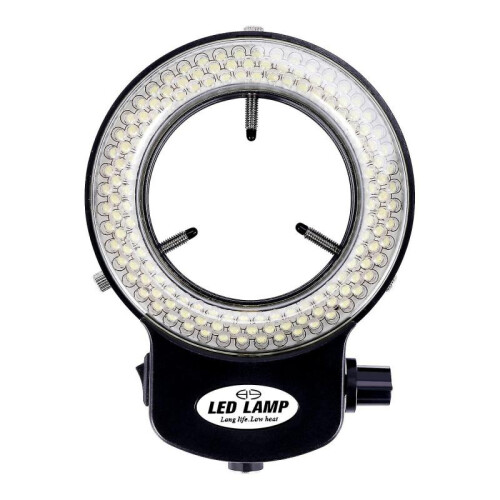 144 Led Miniscope Ring Ring 0 - 100% Adjable Lamp Compatible