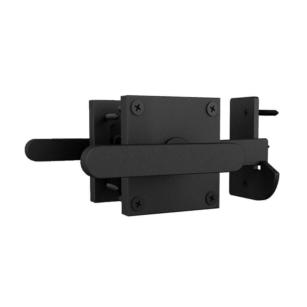 (As show, One size) Heavy Duty Swinging Door Lock Aluminum Double Side Gate Latches for Outdoor Wood Fence, Gates, Tool Shed Enduring