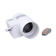 (As show, One size) 50mm Duct Fan Powerful Inline Extractor Fan 12W Duct Blower Indoor Air Exhaust Boosters For Workshop Basement Tent