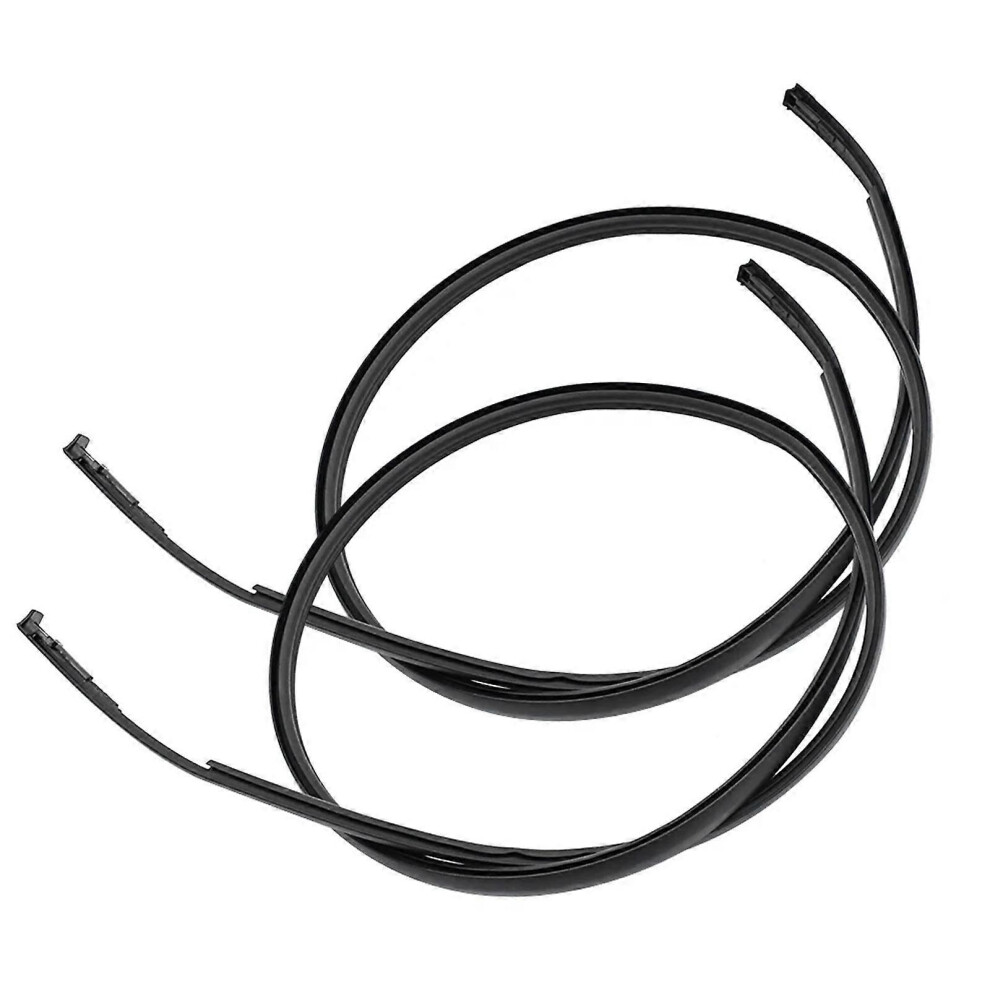 (As show, One size) 1 Pair Weatherstrip Waterproof Rain Seal Roof Rubber Strips 75555-12120 75556-12120 for 2004-2007 Auto Accessory