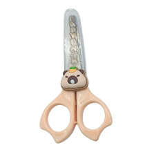 (As show, One size) Kid Safety Scissors with Protective Lid Ergonomic Grip Toddler Preschooler Scissors For School Classroom Craft Supplies