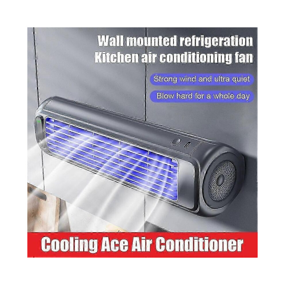 (White)Portable Air Conditioner Fan - Quiet Cooling with 3 Speeds, Portable AC Unit for Home & Office