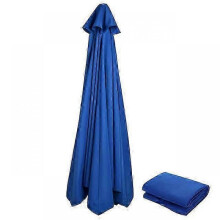 (3.0m 6ribs, Navy Blue) Replacement Fabric Garden Parasol Canopy Cover For 3m 6/8 Arm Patio Sun Umbrella