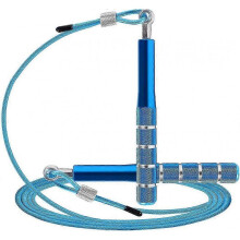 (Blue) Jump Rope, Wastou Speed Jumping Rope for Training Fitness Exercise, Adjustable Adults Workout Skipping Rope for Men, Women