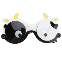 1 Pair of Festival Eyeglasses Lovely Cow Pattern Glasses Children Party Props