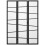 Homcom HOMCOM Folding Room Divider 3 Panel Privacy Screen Protector with Wooden Frame 9