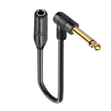 (Mono, 3m) "1/4' TRS 6.35mm Male to 6.35mm Female Stereo Cable for Guitar Amplifiers"