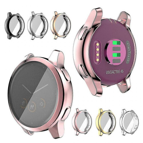 (Rose Gold) for Case for  Vivoactive 4S 40mm Screen Body Protector Shatter-Resistant 1