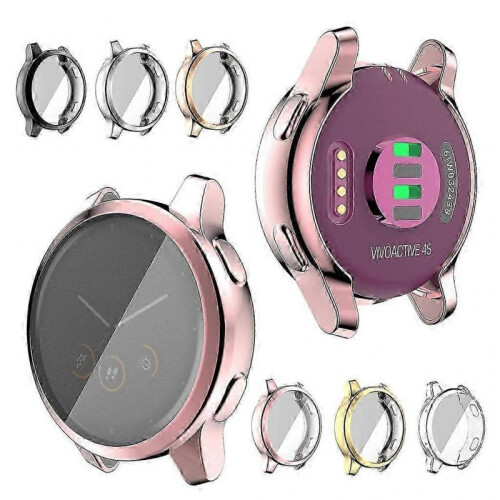 (Silver) for Case for  Vivoactive 4S 40mm Screen Body Protector Shatter-Resistant 1