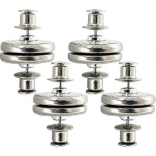 4 Pair of Universal Curtain Magnets Closure Button Curtain  Magnetic Invisible Holdback Button