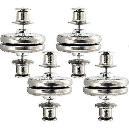 4 Pair of Universal Curtain Magnets Closure Button Curtain  Magnetic Invisible Holdback Button
