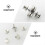 4 Pair of Universal Curtain Magnets Closure Button Curtain  Magnetic Invisible Holdback Button 2