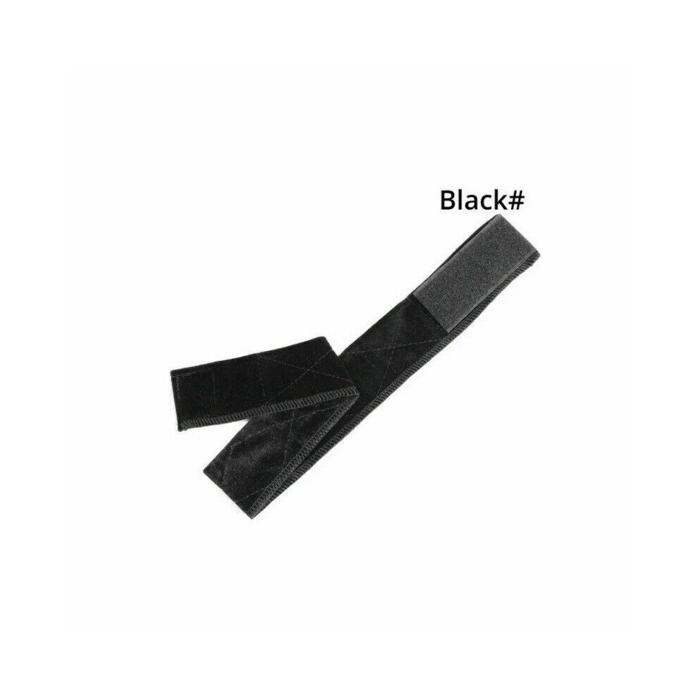 Unisex Black (Black) Wig Grip Adjustable Headband Velvet Elastic Comfort Fastern Wig Band