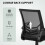 Vinsetto Vinsetto Mesh Swivel Office Chair Task Computer Chair w/ Lumbar Support, Black 6