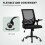 Vinsetto Vinsetto Mesh Swivel Office Chair Task Computer Chair w/ Lumbar Support, Black 8