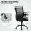 Vinsetto Vinsetto Mesh Swivel Office Chair Task Computer Chair w/ Lumbar Support, Black 4