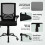 Vinsetto Vinsetto Mesh Swivel Office Chair Task Computer Chair w/ Lumbar Support, Black 9