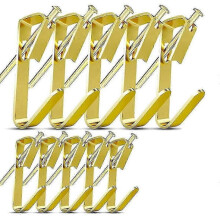Picture Hangers,50 Set Picture Hanging Hooks Picture Hanging Kit with 50Pcs Hooks and 50Pcs Nails