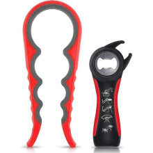 Can Opener, 2 Piece Bottle Opener, 5 in 1 Bottle Opener, 4 in 1 Can Opener, Manual Can Opener, Bottle Opener, Can Opener for Elderly with Weak Hands a