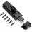 Safety Lock Latch with Pure Thick Brass Bolt, Heavy Duty Gate Latch, Black 1