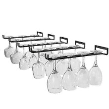 Hanging Glass Rack - Wine Glass Rack with 5 Rails for 13-18 Glasses, 30cm*5cm*2cm