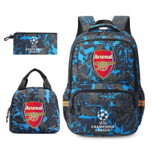 (Graffiti Arsenal) Champions League backpack fashion trend Real Madrid Barcelona Paris Grand Backpack Student schoolbag men's Manchester City Manchester United