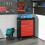 Homcom HOMCOM 5-Drawer Lockable Steel Tool Storage Cabinet Wheels Handle 2 Keys Red 1