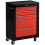 Homcom HOMCOM 5-Drawer Lockable Steel Tool Storage Cabinet Wheels Handle 2 Keys Red 9